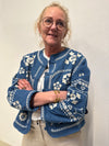 Cream Tannie Jacket - Portland Blue