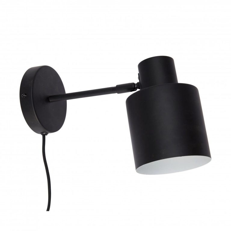 Hübsch - Væglampe, sort