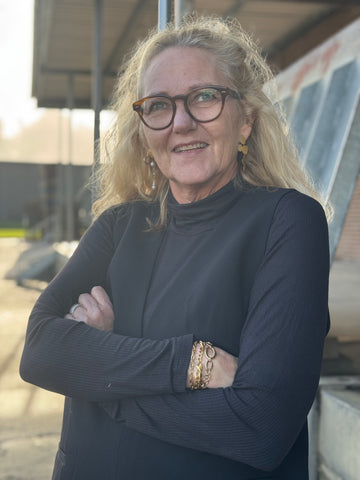 Cream Kalliope Turtleneck Jersey Blouse - Pitch Black