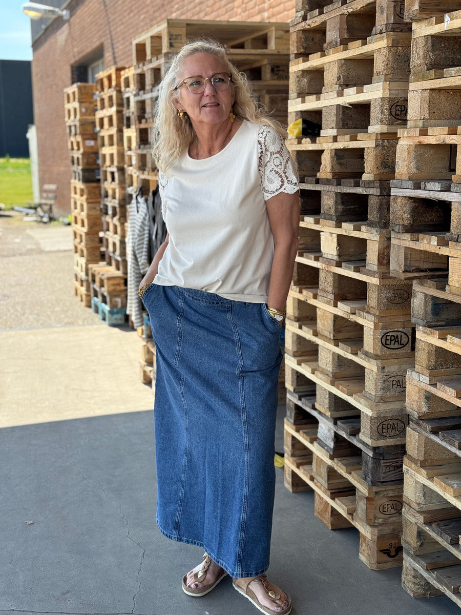 Nümph Cuba Skirt - Classic Blue Denim