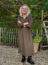 Isay Ane V-Neck Dress - Dark Khaki