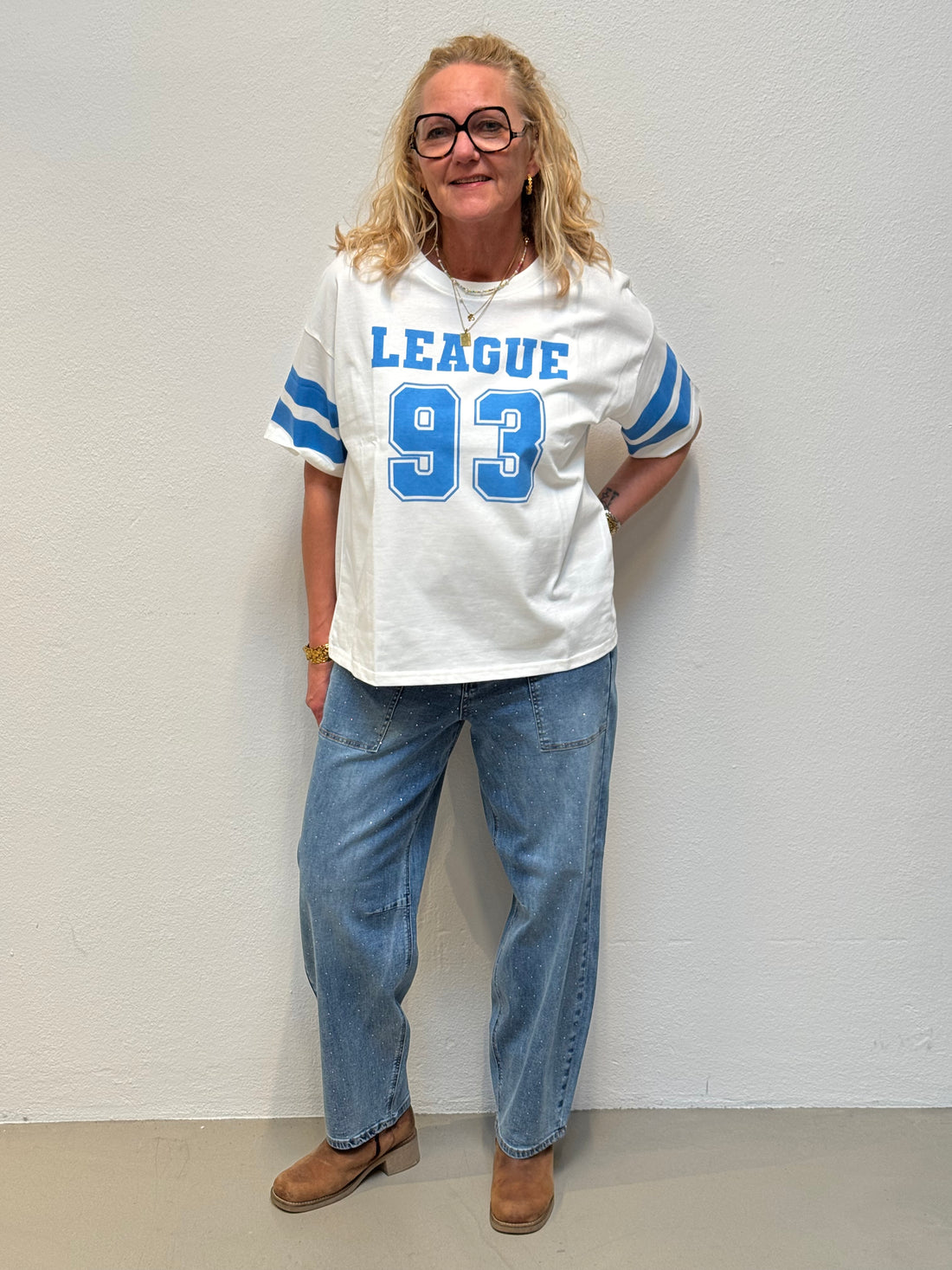 Kaffe Hally T-shirt - Chalk/White