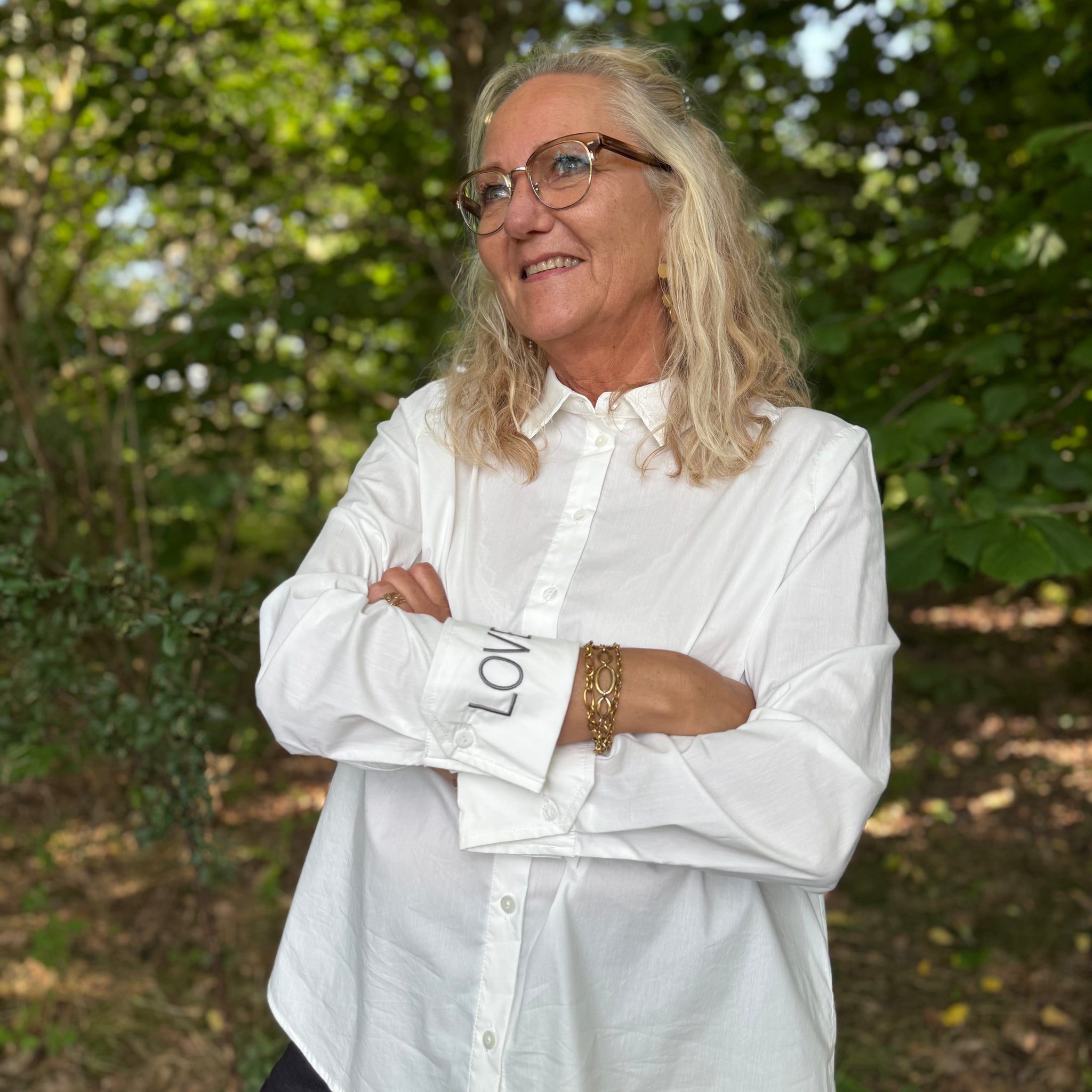 Costa Mani Love Shirt - White / Grey Love