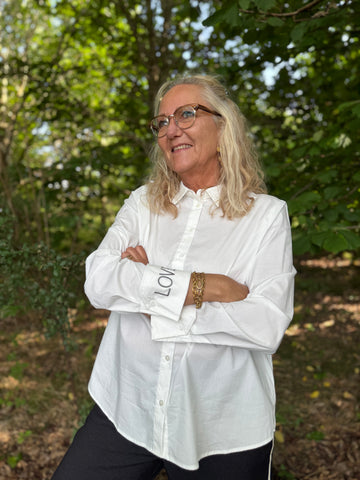 Costa Mani Love Shirt - White / Grey Love