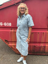 Kaffe Minna Dress - Light Blue Washed Denim