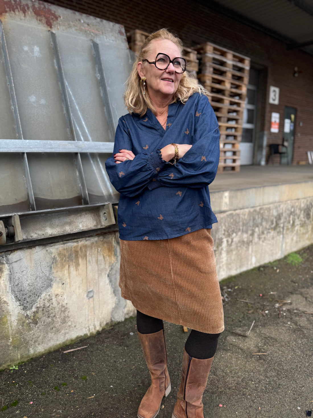 Culture Filipa Michelle Blouse - Rinse Wash