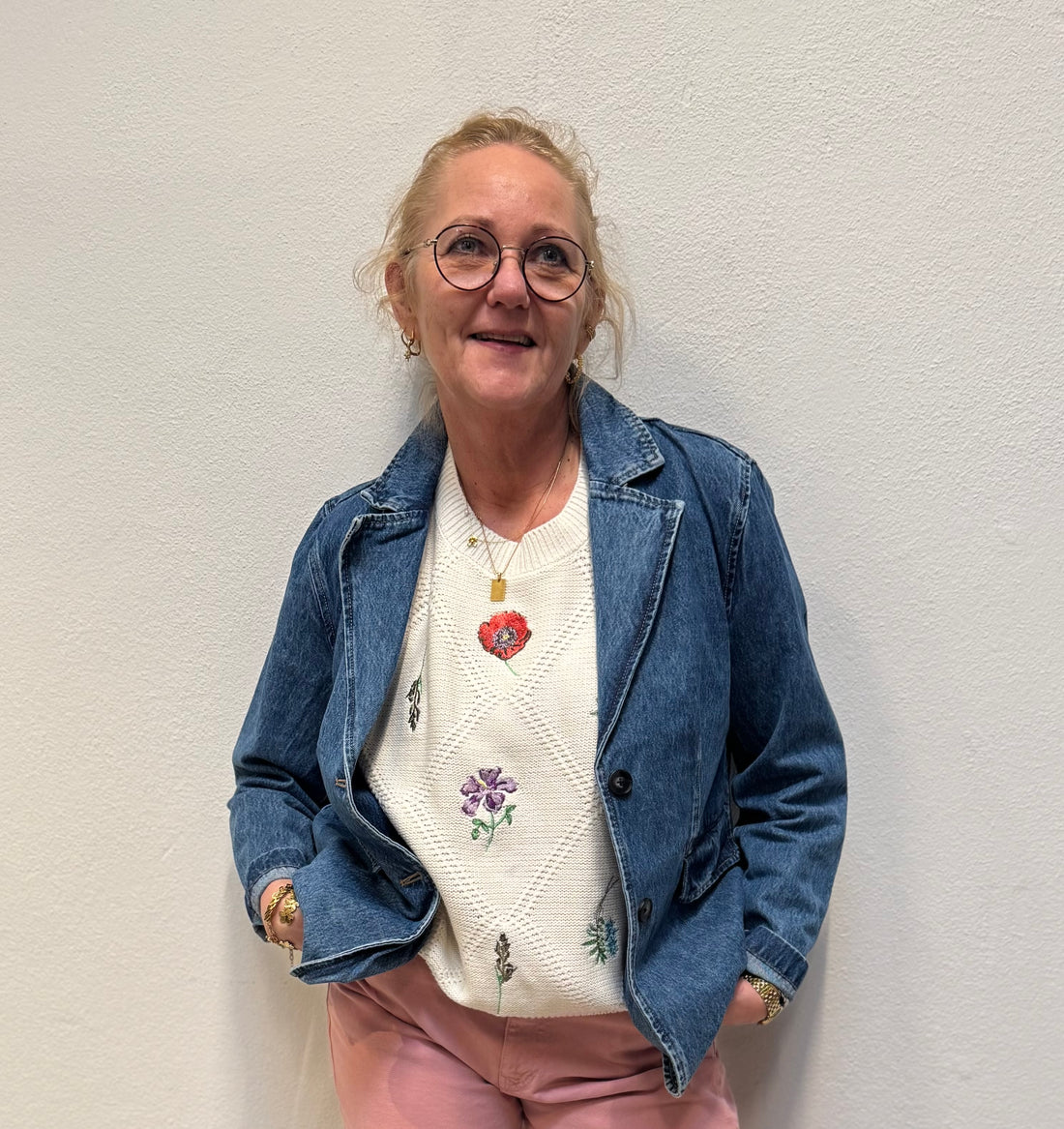 Kaffe Klara Denim Blazer - Blue Denim