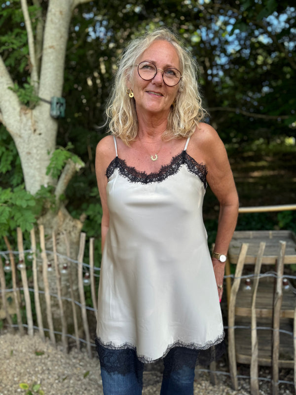 Kaffe Hill Lace Dress - Feather Grey