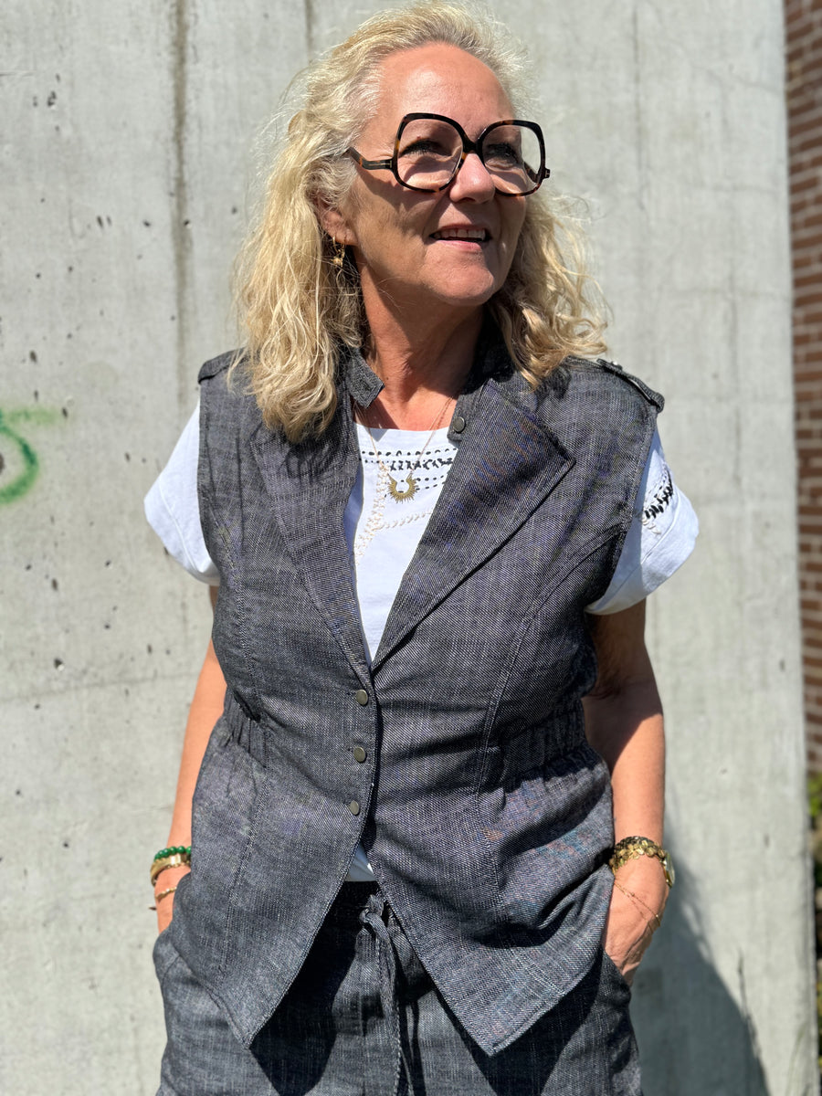 Nü Denmark Davia Top - Black Mix