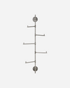 House Doctor Flex Coat Rack - Silver Finish