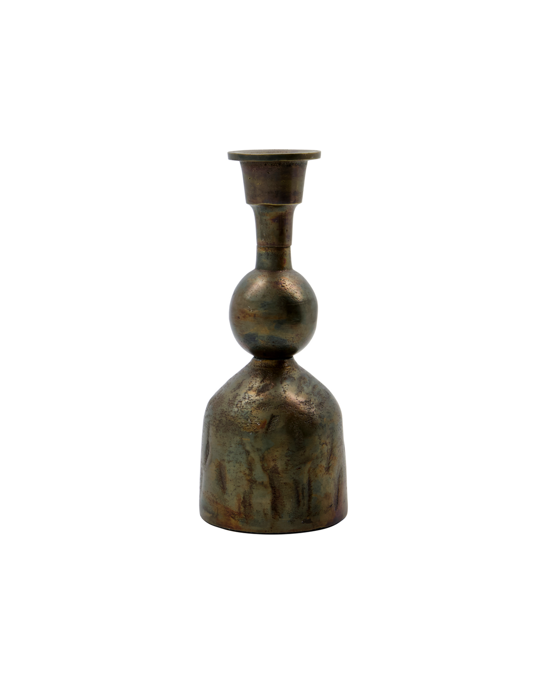 House Doctor Cast Candle Stand - Antique Brass, Stor