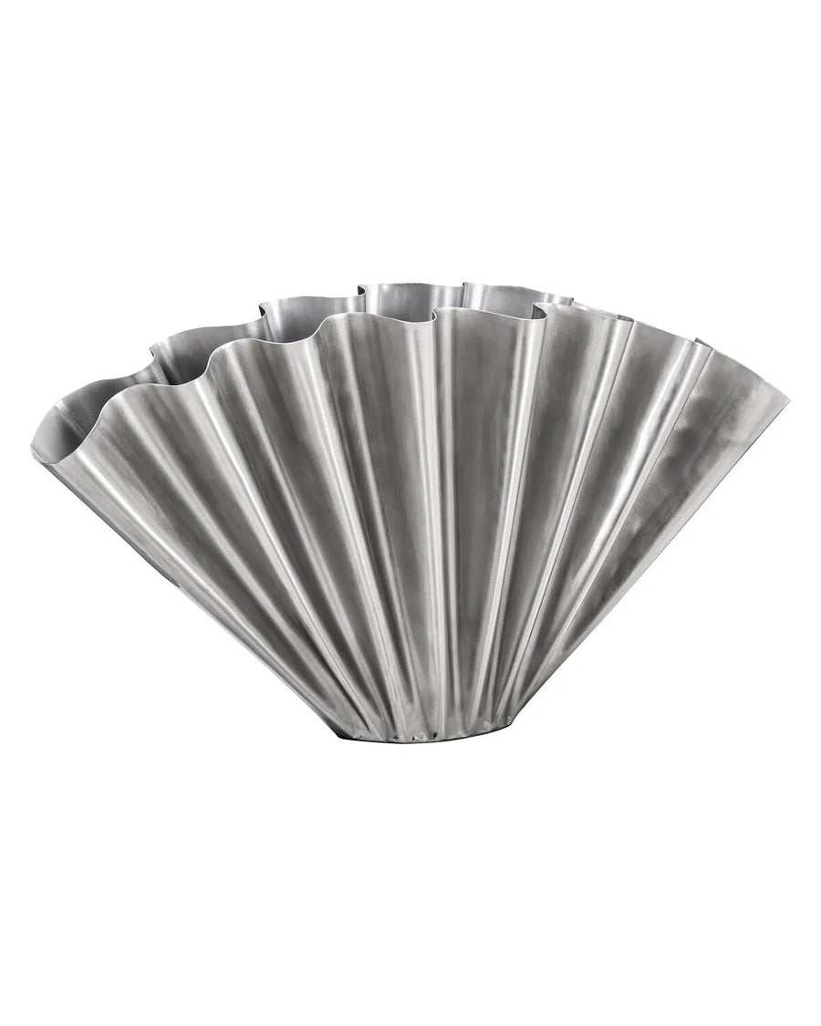 House Doctor Flood Vase - Brushed Silver Finish
