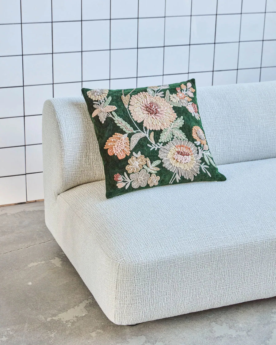 House Doctor Bota Cushion Cover 50 x 50 cm - Green, Rose