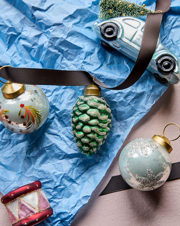 House Doctor Cone Christmas Ornament - Green