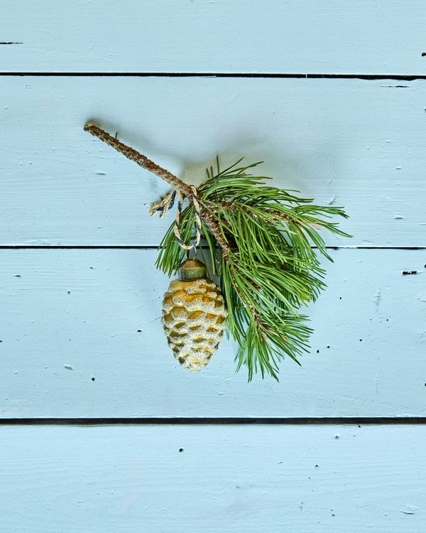 House Doctor Cone Christmas Ornament - Gold