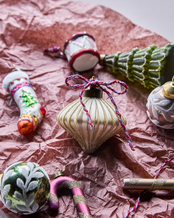 House Doctor Spin Christmas Ornament - Champagne