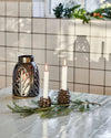House Doctor Cone Stor Candle Holder - Antique Metallic