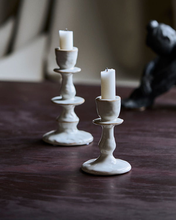 House Doctor Off-White Lucca Candelholder - Lille