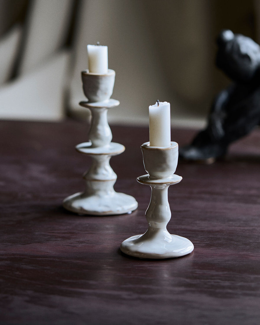 House Doctor Off-White Lucca Candelholder - Lille
