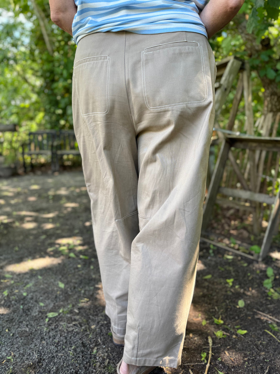 Nümph Hilme Barrel Pants - Silver Mink
