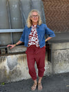 Kaffe Evie Top - Henna Chalk Flower
