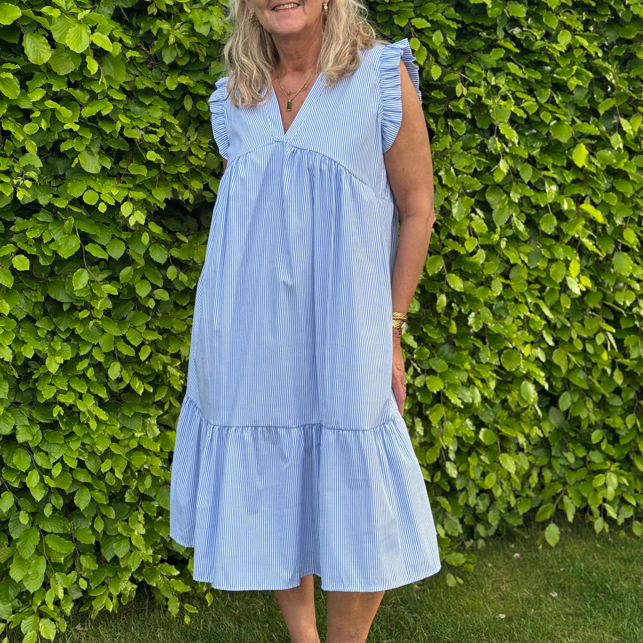 Marta du Chateau Elma Dress - Blue Stripe