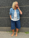 Kaffe Vilma Denim Jacket - Washed Blue Denim