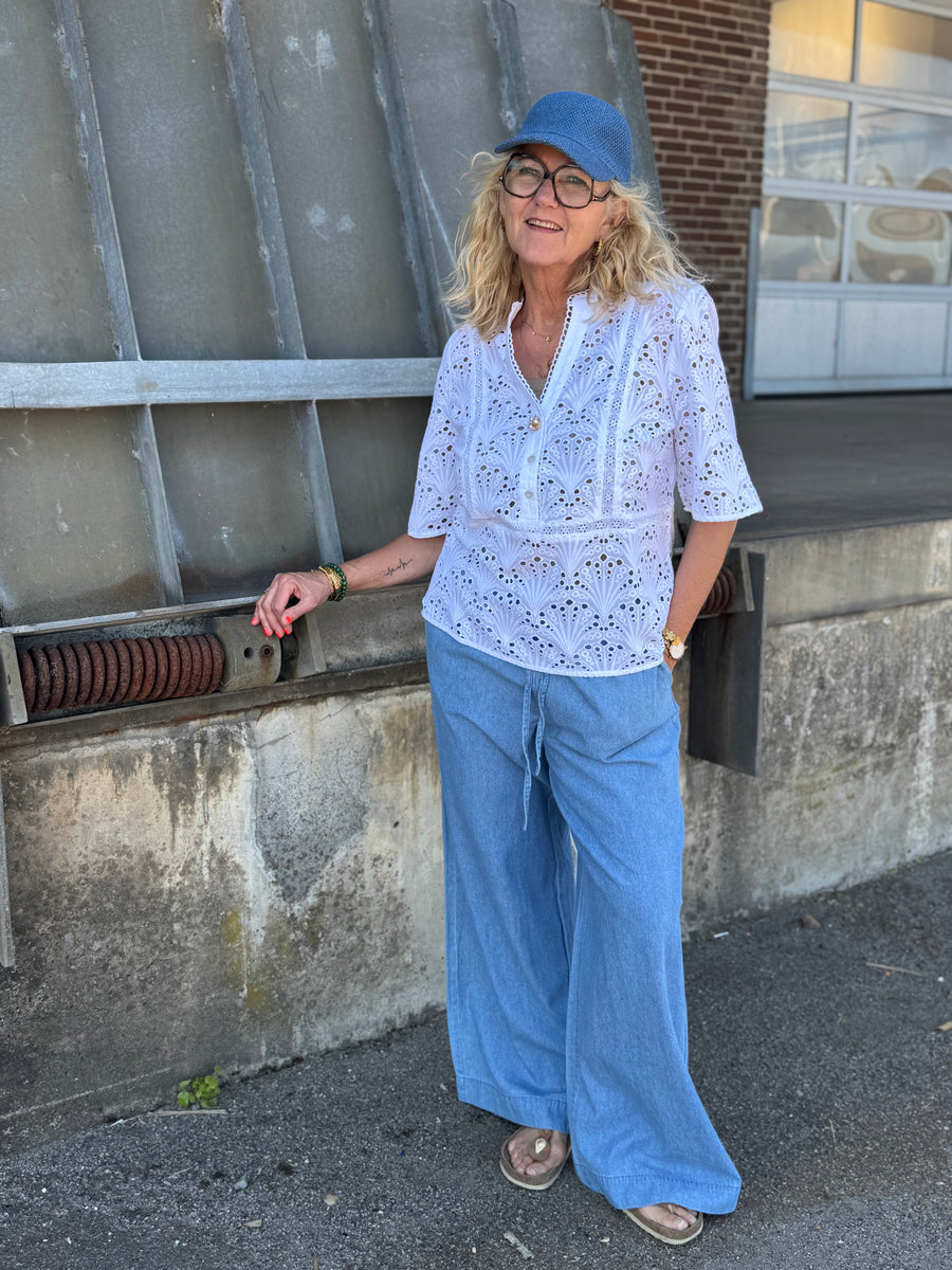 Nümph Maya SS Blouse - Bright White