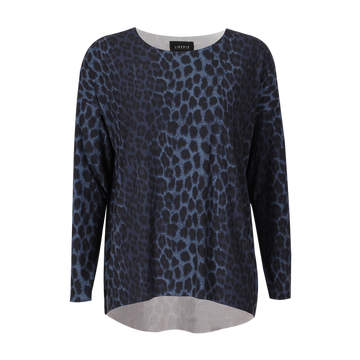 Liberté Alma Top - Tummansininen Leopard