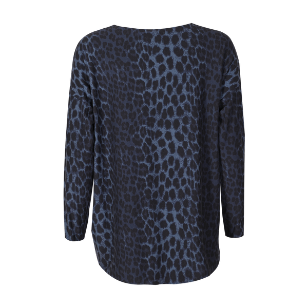 Liberté Alma Top - Tummansininen Leopard