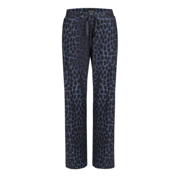 Liberté Alma Wide Pants - Mørkeblå Leopard