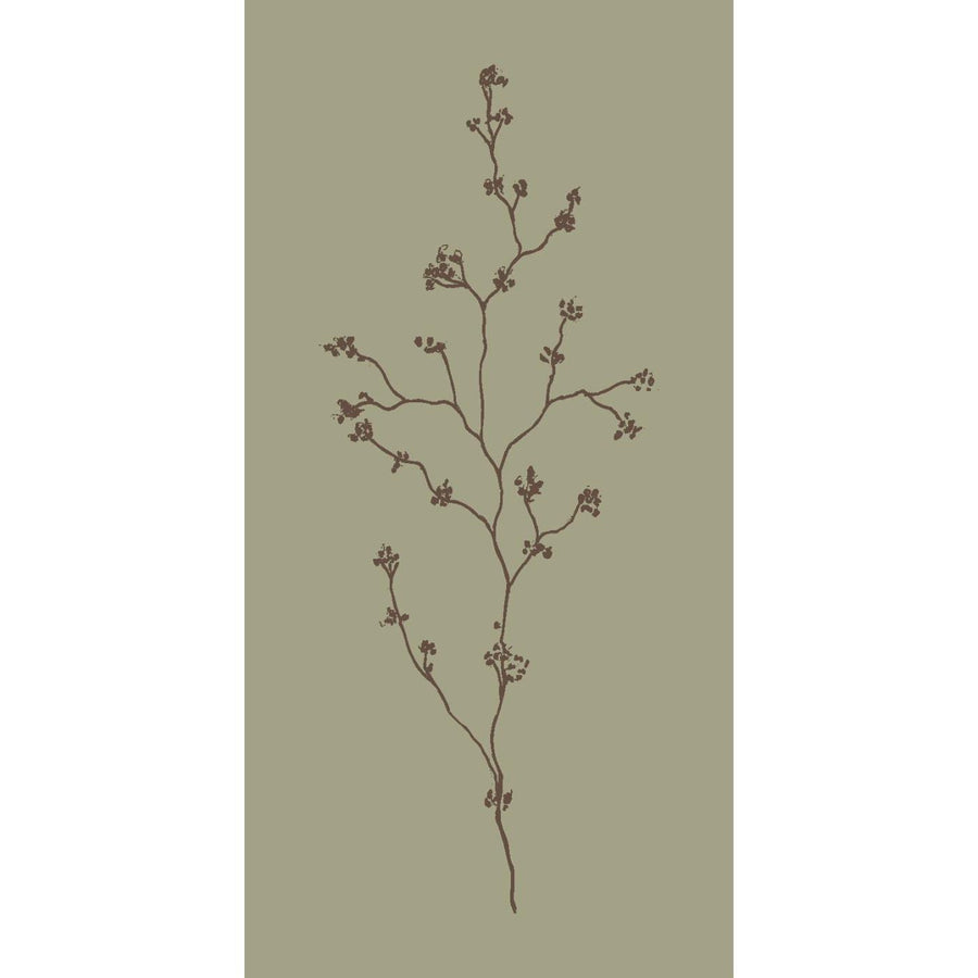 Ib Laursen Serviet - Mosgrøn m/Blomsterkvist