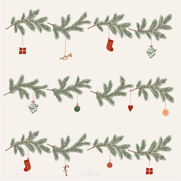 Ib Laursen My Nostalgic Christmas serviet - Juleranker