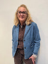 Kaffe Klara Denim Blazer - Blue Denim