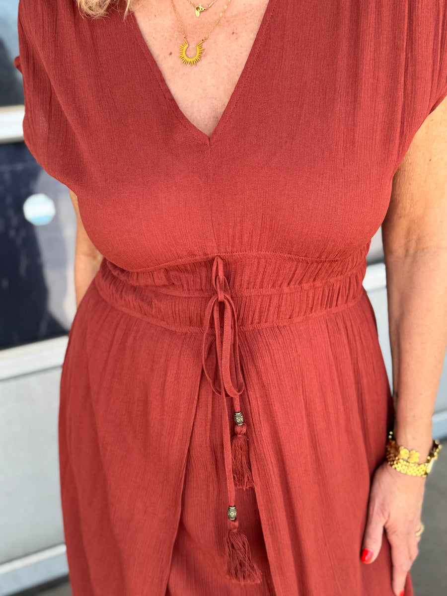 Cream Allie Dress - Brandy Snifter