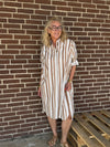 Costa Mani Towel Long Shirt - Combo Stripe