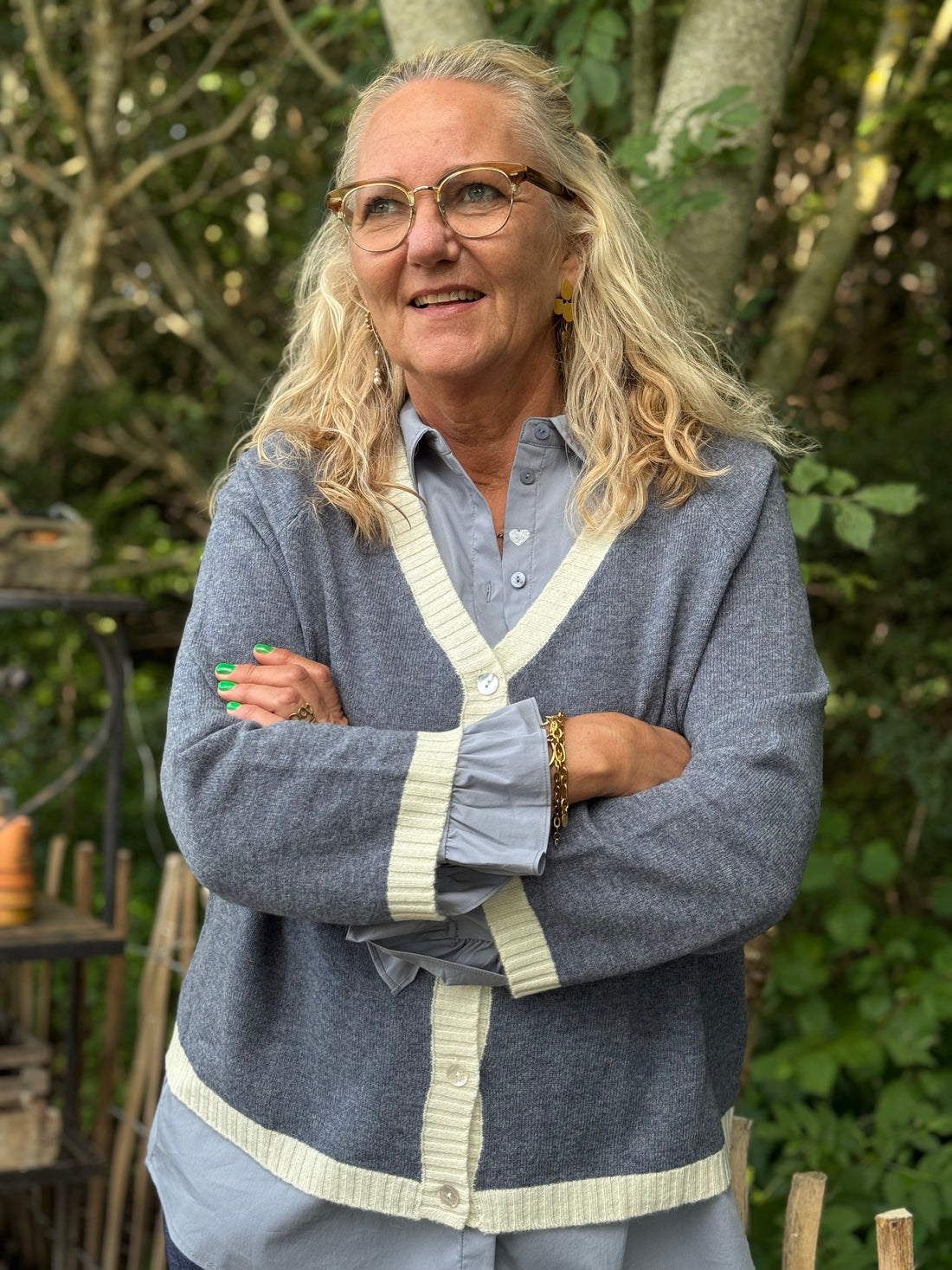 Costa Mani Kash Cardigan - Blue