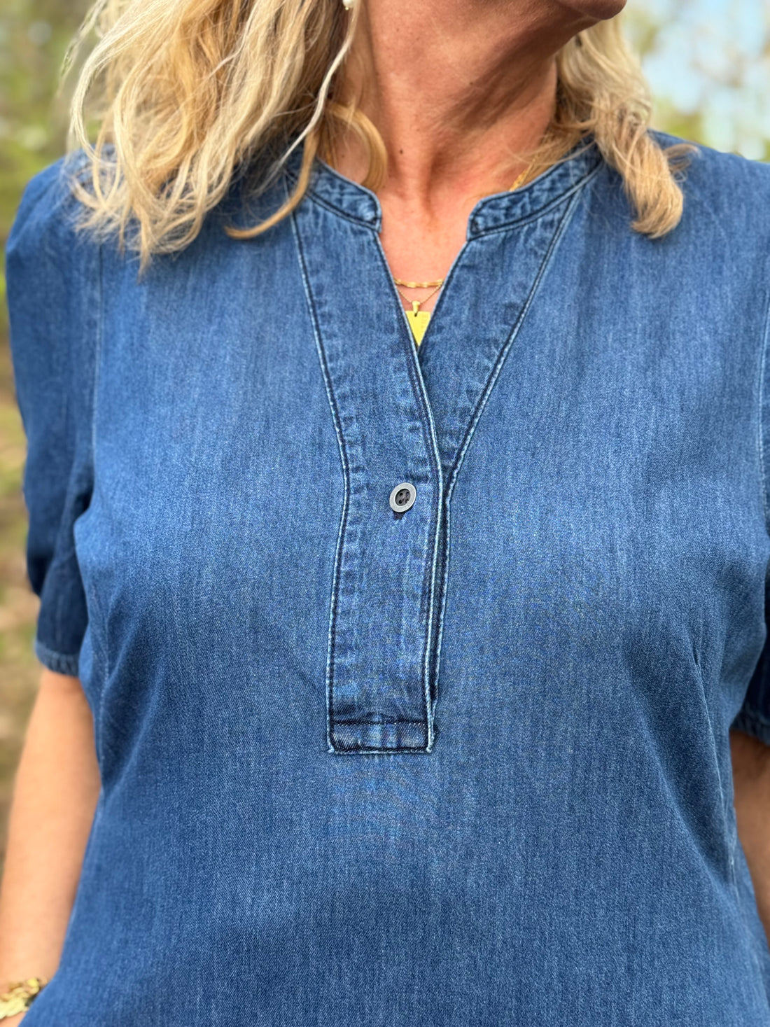 Culture Berteline Arpa SS Dress - Dark Blue