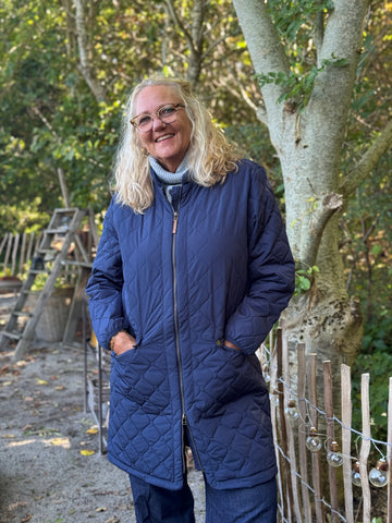 Cream Arwen Jacket - Navy Blazer