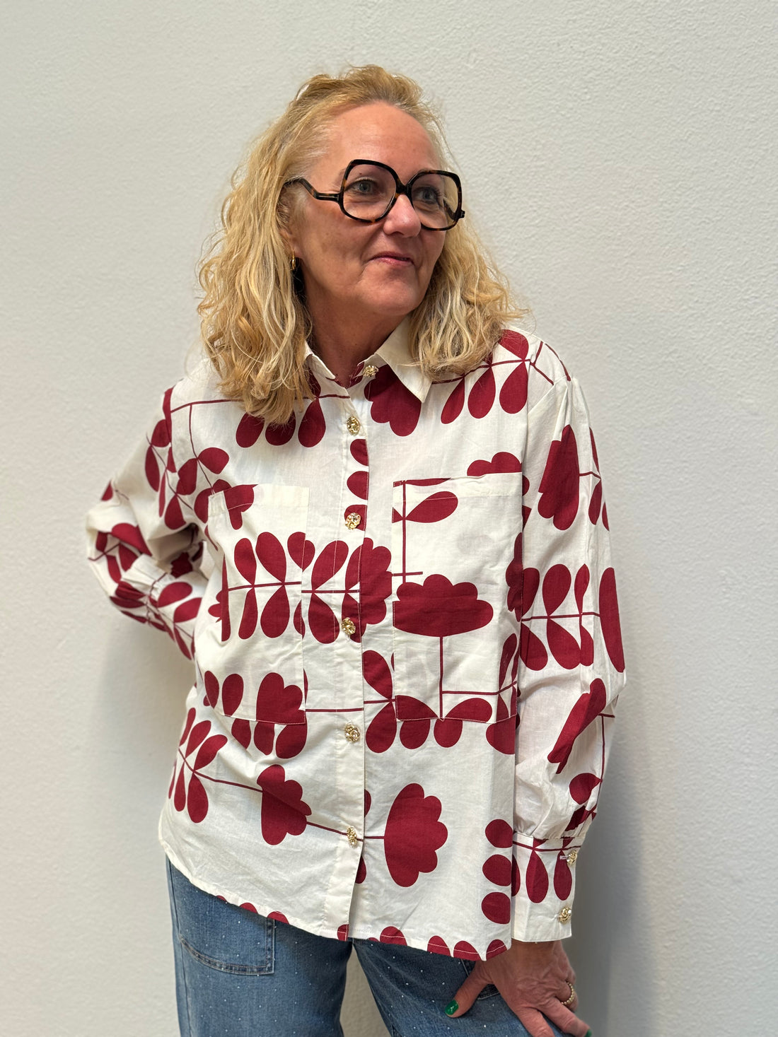 Gaspar Malmø Print Shirt - Off White