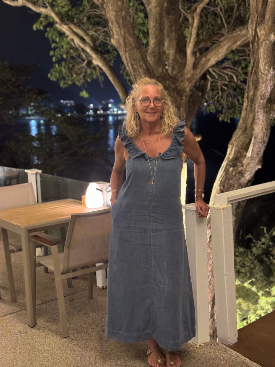 Nümph Elida Dress - Snow Washed denim