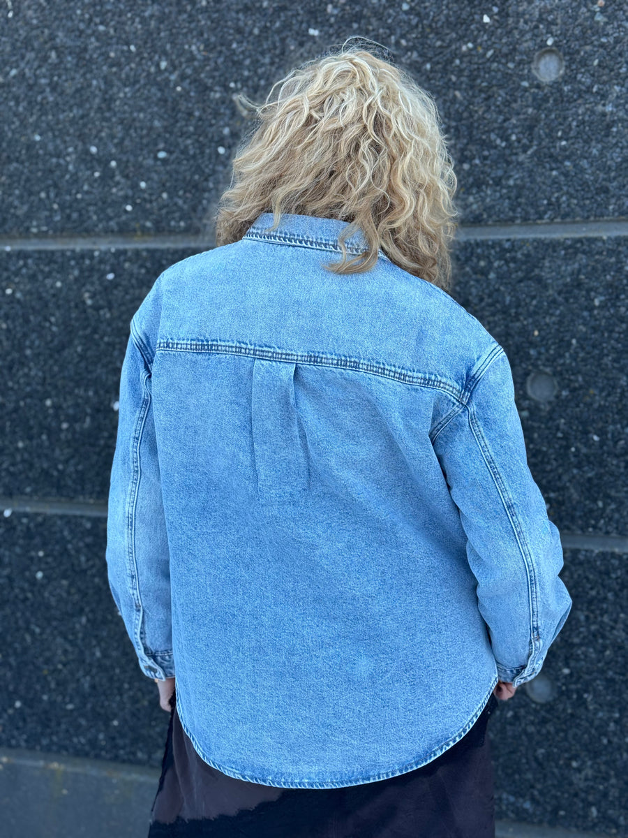 Nümph Kaysa Denim Shirt - Light Stonewash Denim