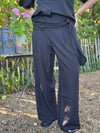 Isay Ova Wide Pant - Black