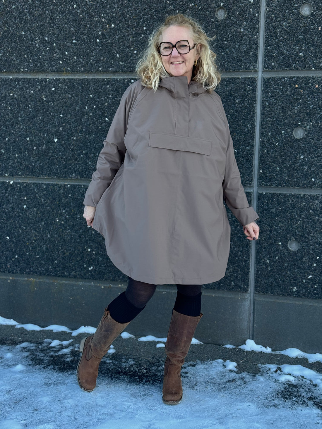 Notyz Function Poncho - Walnut