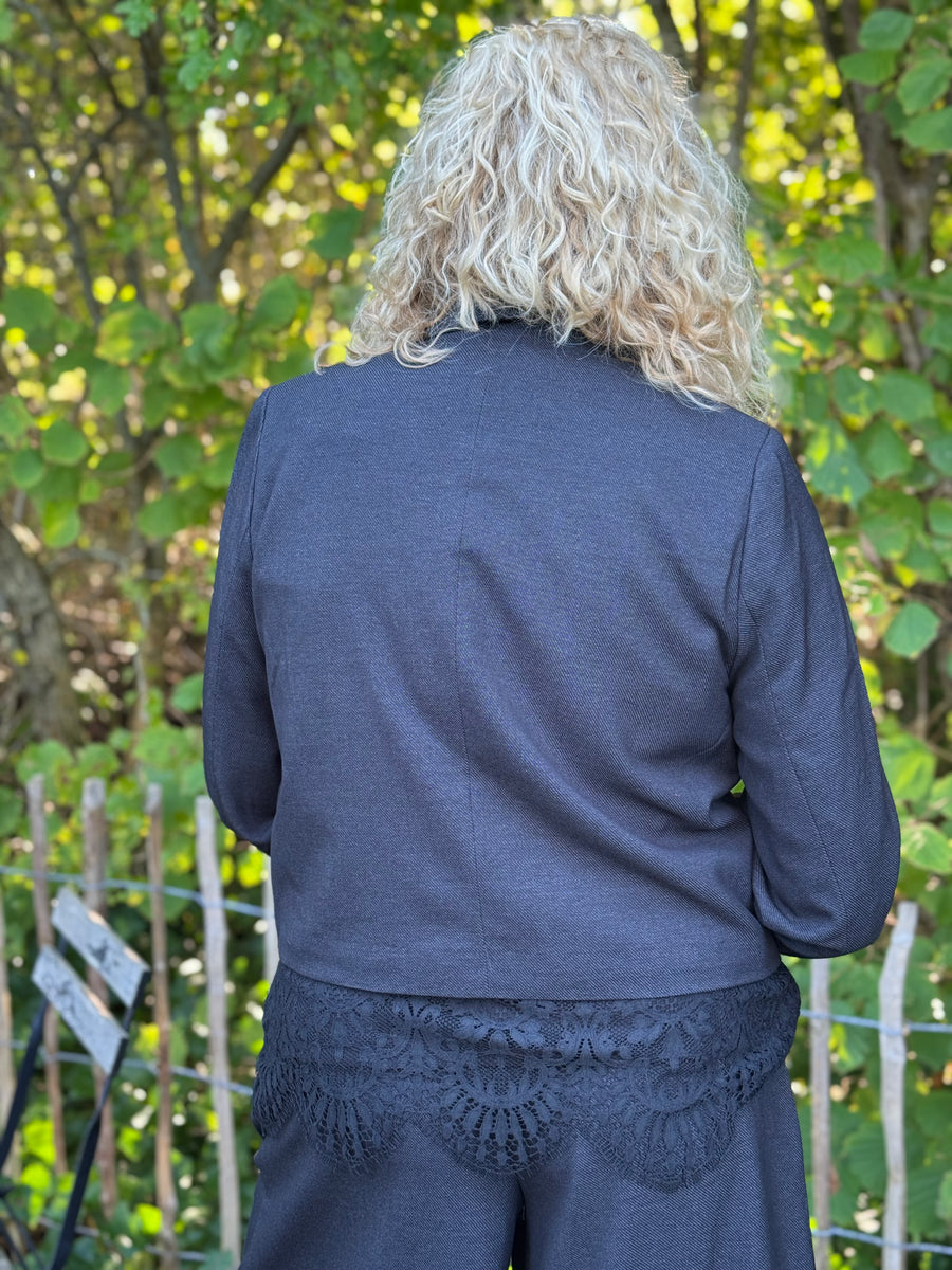 Kaffe Gabby Blazer - Dark Grey Melange