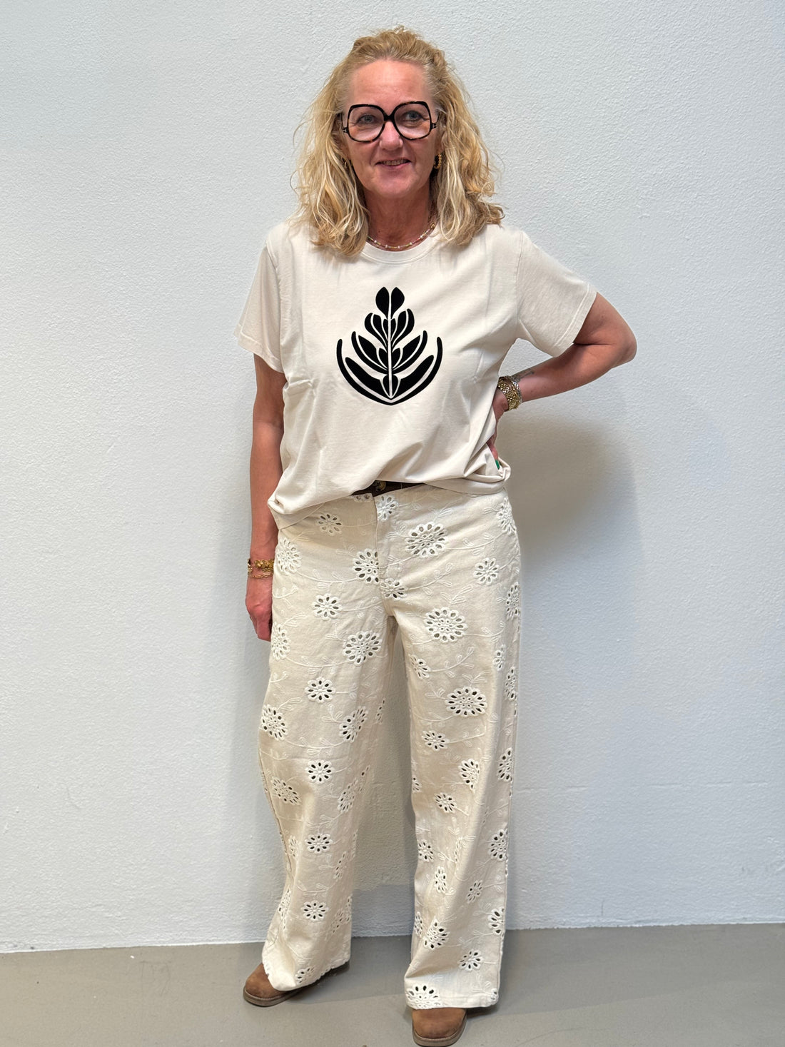 Costa Mani Florist Tee - Kit/Black