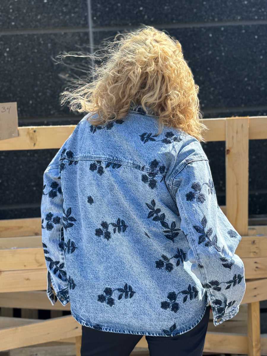 Kaffe Babena Denim Jacket - Blue Denim
