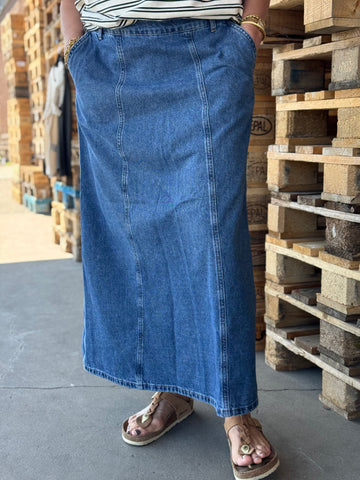 Nümph Cuba Skirt - Classic Blue Denim