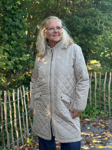 Cream Arwen Jacket - Silver Mink