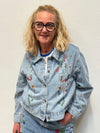 Culture Tiala Aniceta Embroidery Jacket - Light Blue Wash